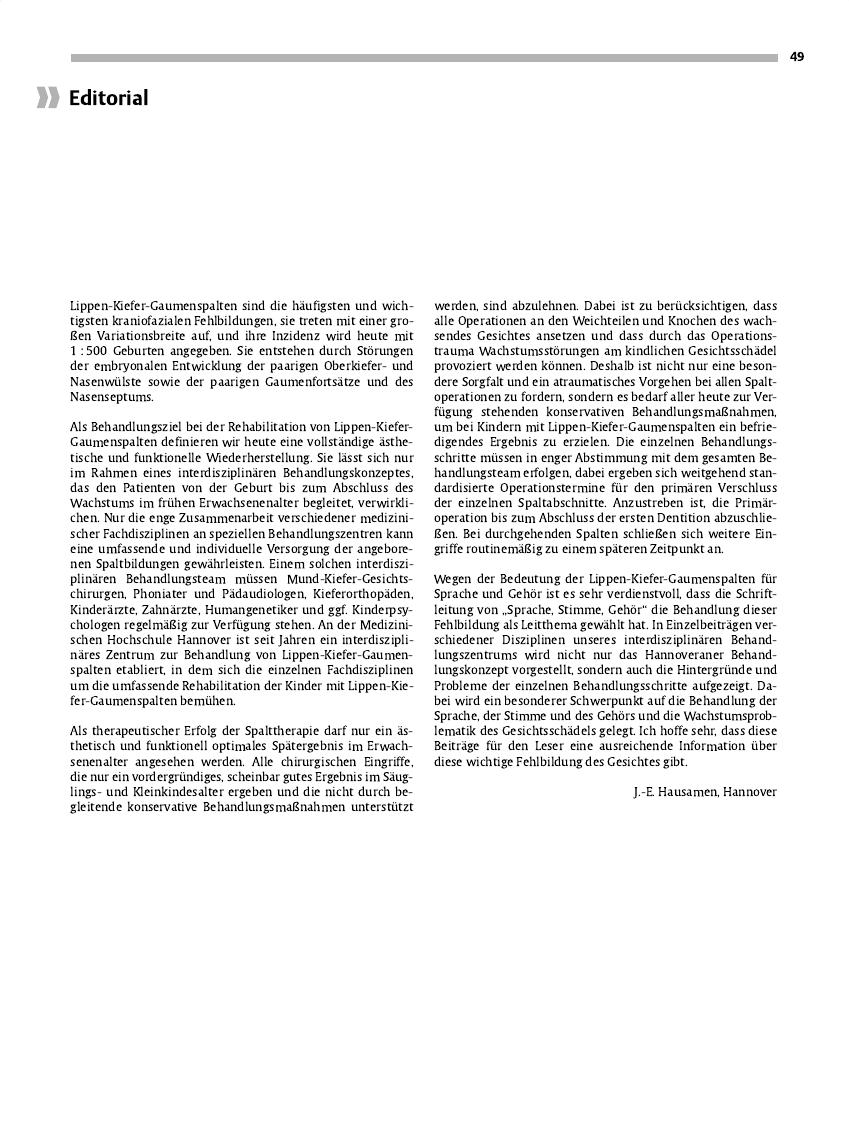 Vorschauseite 1: Editorial