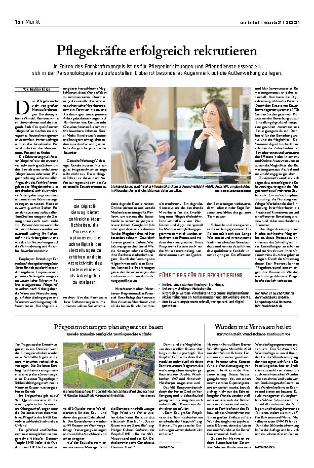 Vorschauseite 1: Pflegekräfte erfolgreich rekrutieren