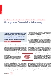 Vorschauseite 1: Covid-19 verursacht zusätzliche Kosten im Bereich der Altersund Pflegeheime. Eine große finanzielle Belastung.