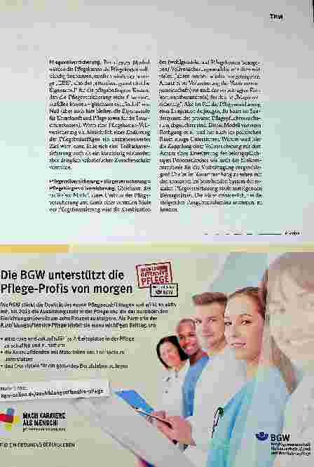 Vorschauseite 6: GROSSE BAUSTELLE PFLEGEFINANZIERUNG
