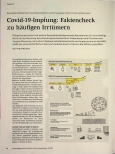 Vorschauseite 1: Covid-19-Impfung: Faktencheck zu häufigen Irrtümern