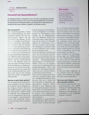 Vorschauseite 1: Harnstoff als Hausmedikation?