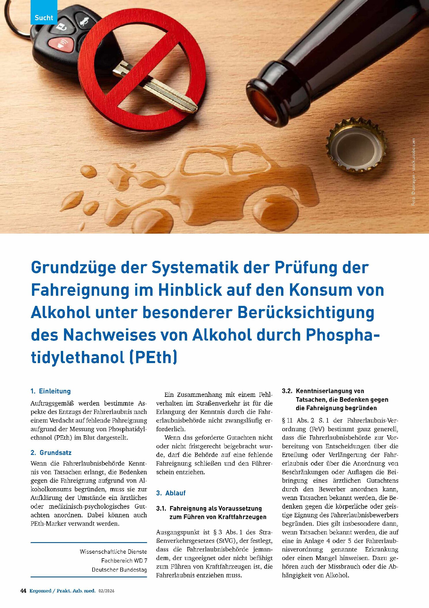 Vorschauseite 1: Grundzüge der Systematik der Prüfung der Fahreignung im Hinblick auf den Konsum von Alkohol unter besonderer Berücksichtigung des Nachweises von Alkohol durch Phosphatidylethanol…
