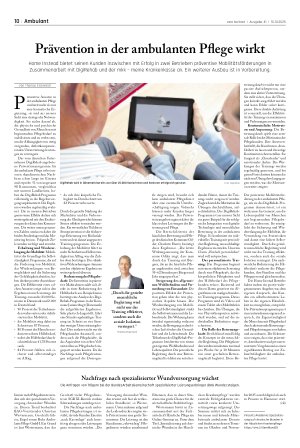 Vorschauseite 1: Prävention in der ambulanten Pflege wirkt
