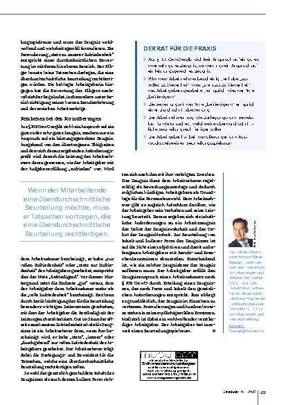 Vorschauseite 2: Arbeitszeugnis: Welche Noten können Mitarbeitende beanspruchen?