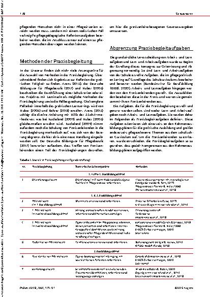 Vorschauseite 2: Ein erprobtes Praxisbegleitungskonzept Methoden und Praxisbegleitaufgaben als zentrale Elemente