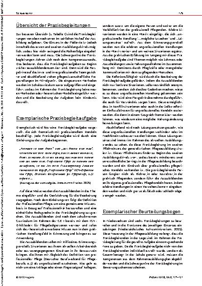 Vorschauseite 3: Ein erprobtes Praxisbegleitungskonzept Methoden und Praxisbegleitaufgaben als zentrale Elemente