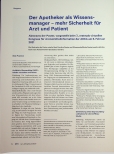 Vorschauseite 1: Der Apotheker als Wissensmanager - mehr Sicherheit für Arzt und Patient.