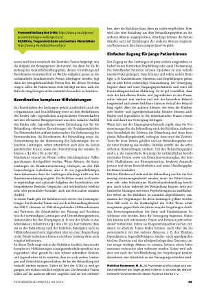 Vorschauseite 2: Die KSVPsych-Richtlinie für Kinder und Jugendliche ist in Kraft