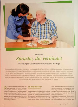 Vorschauseite 1: Sprache, die verbindet Anwendung der Gewaltfreien Kommunikation in der Pflege