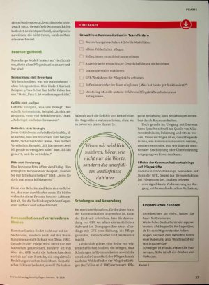 Vorschauseite 2: Sprache, die verbindet Anwendung der Gewaltfreien Kommunikation in der Pflege