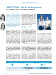 Vorschauseite 1: "ARS VIVENDI - Die Kunst des Lebens" Ein innovatives Projekt für die onkologische Pflege