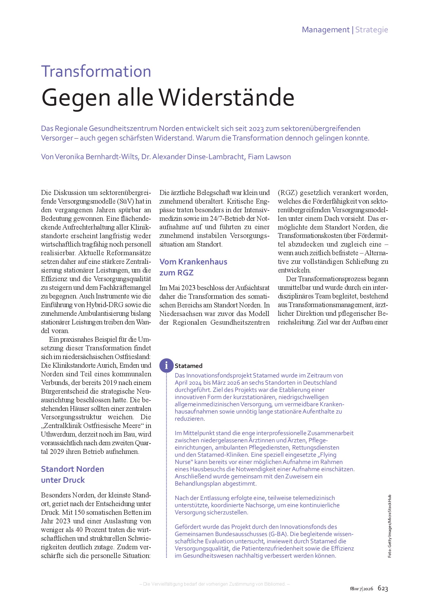 Vorschauseite 1: Transformation: Gegen alle Widerstände