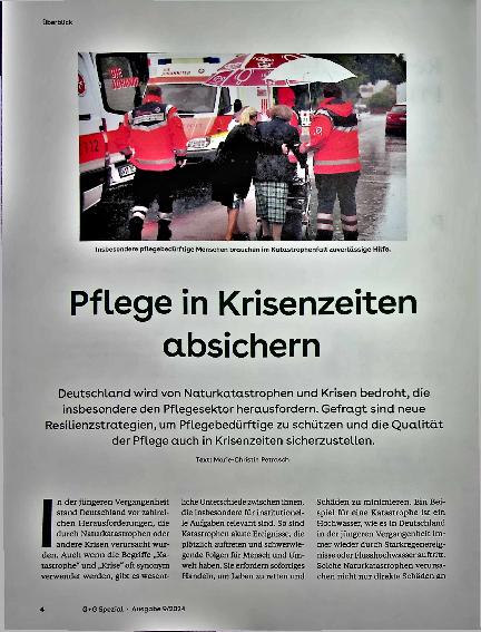 Vorschauseite 1: Pflege in Krisenzeiten absichern