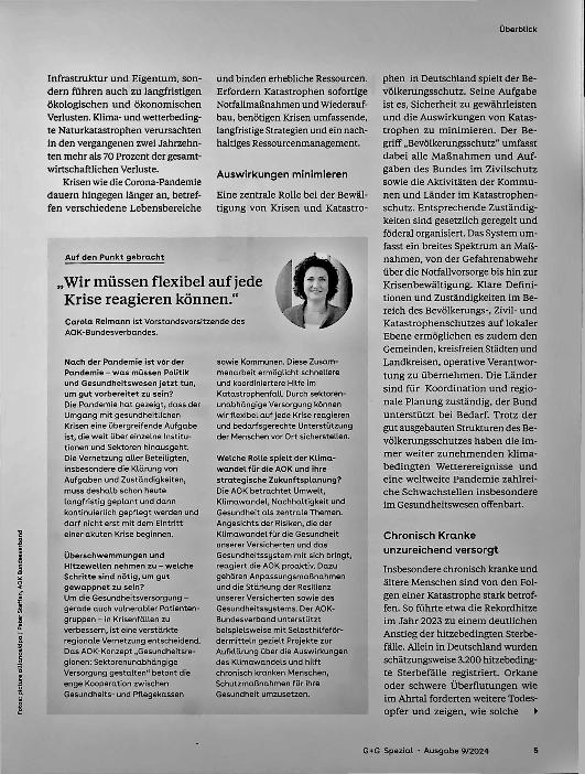 Vorschauseite 2: Pflege in Krisenzeiten absichern