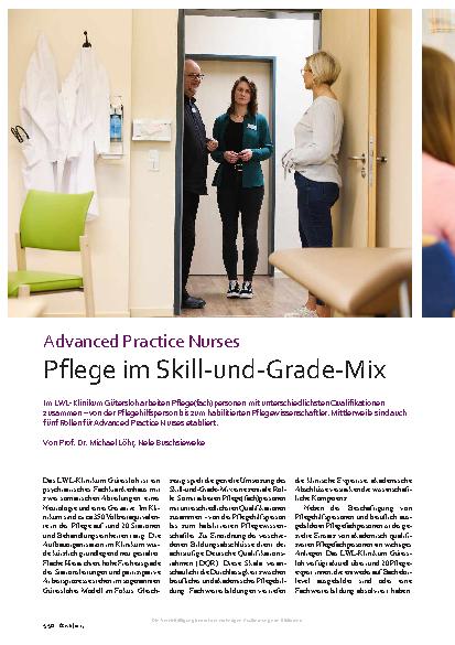 Vorschauseite 1: Advanced Practice Nurses Pflege im Skill-und-Grade-Mix