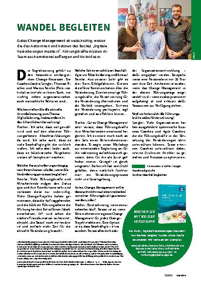 Vorschauseite 1: Wandel begleiten