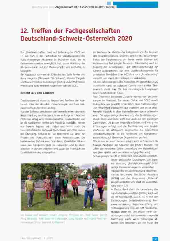 Vorschauseite 1: 12. Treffen der Fachgesellschaften Deutschland-Schweiz-Österreich 2020