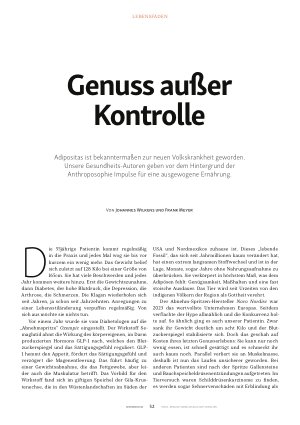 Vorschauseite 1: Genuss außer Kontrolle