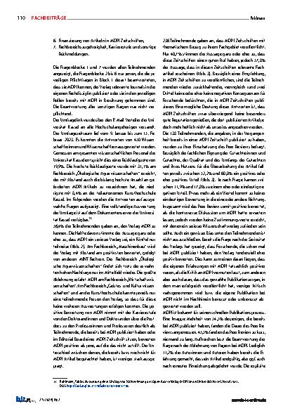 Vorschauseite 6: MDPI: Seriöser Verlag oder fragwürdiger Akteur im wissenschaftlichen Publikationsmarkt? Ergebnisse einer Umfrage unter Forschenden der Universität Kassel