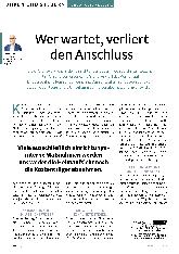 Vorschauseite 1: Wer wartet, verliert den Anschluss.