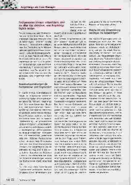 Vorschauseite 3: Angehörige als Case Manager. Ergebnisse eines Forschungsprojektes zu den Koordinationsaufgaben von Angehörigen.
