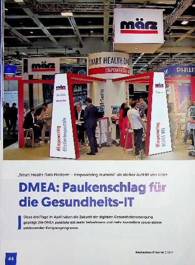 Vorschauseite 1: DMEA: Paukenschlag für die Gesundheits~IT