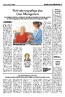 Vorschauseite 1: Verhinderungspflege plus Case-Management