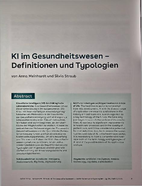 Vorschauseite 1: Klim im Gesundheitswesen - Definitionen und Typologien