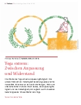 Vorschauseite 1: YOGA IN SICH ÄNDERNDEN ZEITEN Yoga extrem: Zwischen Anpassung und Widerstand