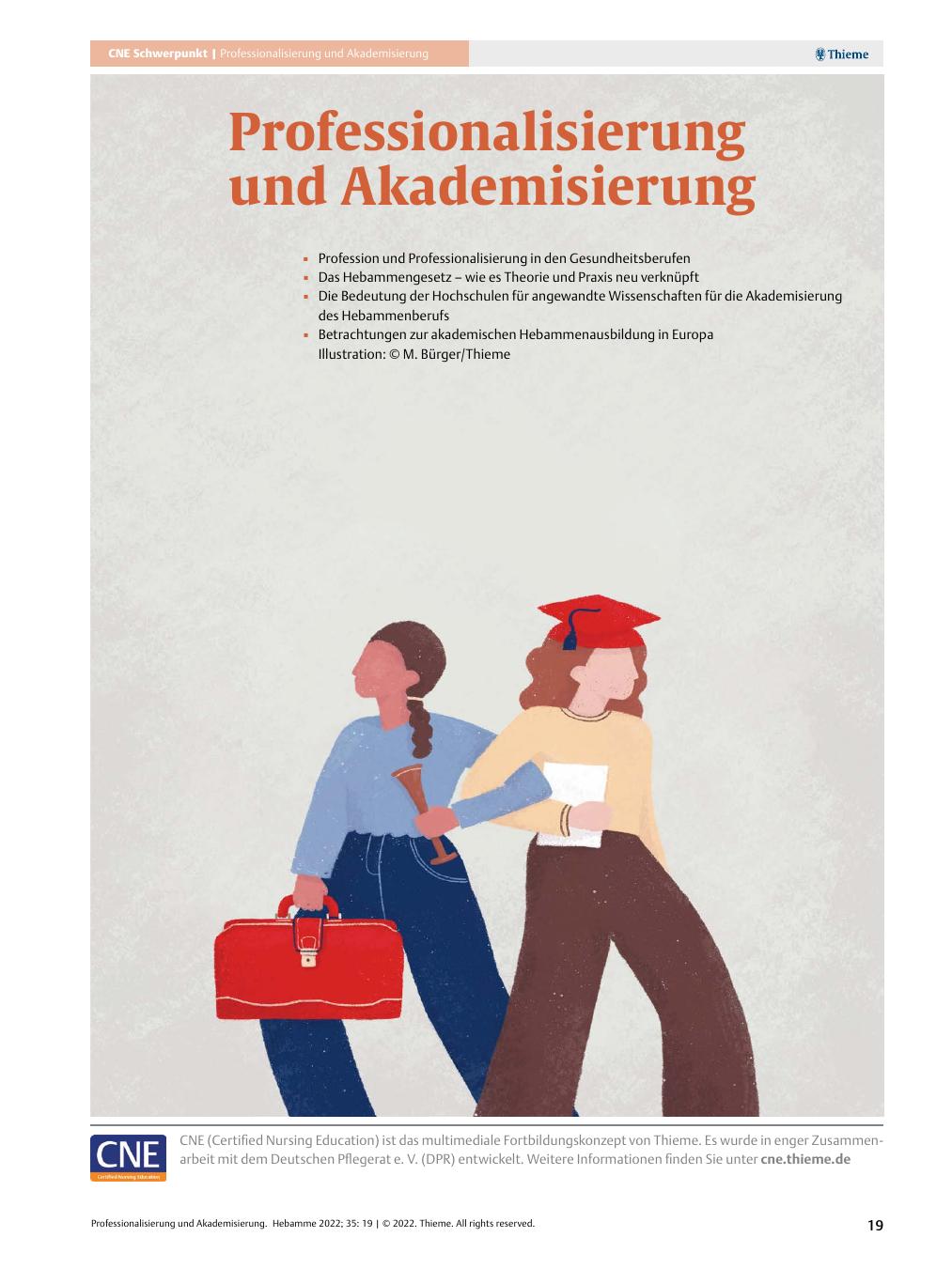 Vorschauseite 1: Professionalisierung und Akademisierung