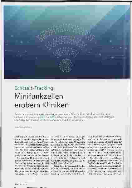 Vorschauseite 1: Minifunkzellen erobern Kliniken