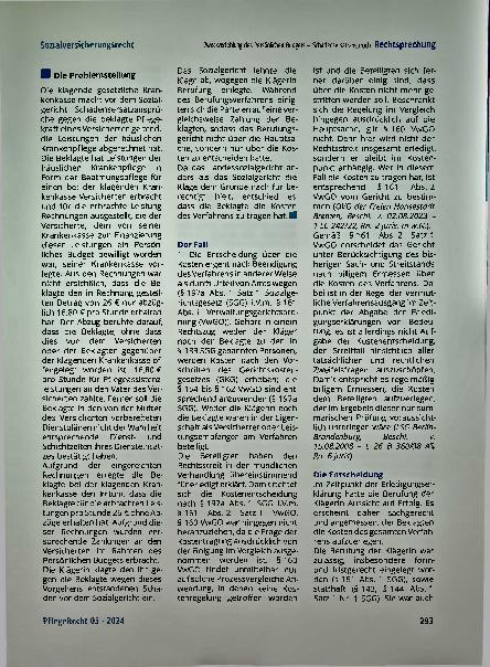 Vorschauseite 2: Zweckverfehlung des Persönlichen Budgets kann einen Schadensersatzanspruch der Krankenkasse begründen.