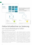 Vorschauseite 1: Online-Schnellrechner zur Sanierung von Gesundheitsliegenschaften