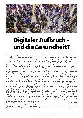 Vorschauseite 1: Digitaler Aufbruch – und die Gesundheit?