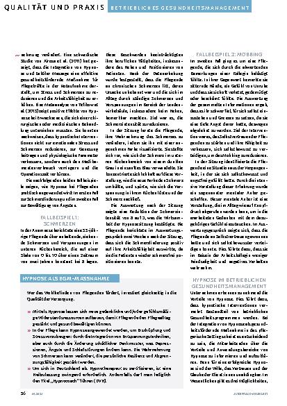 Vorschauseite 3: Mit Hypnose gegen Stress in der Pflege