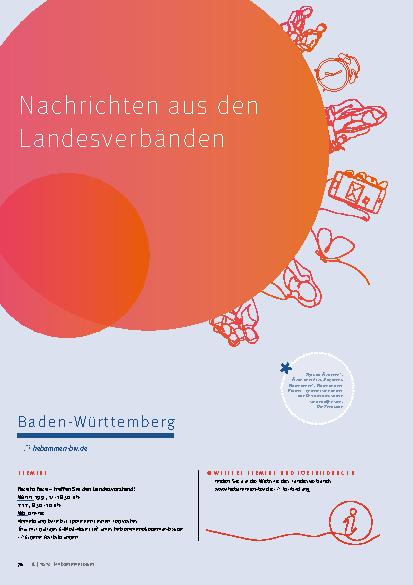 Vorschauseite 1: Nachrichten aus den Landesverbänden