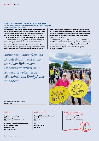 Vorschauseite 5: Nachrichten aus den Landesverbänden