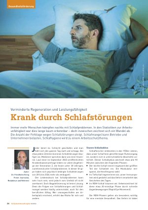 Vorschauseite 1: Verminderte Regeneration und Leistungsfähigkeit Krank durch Schlafstörungen