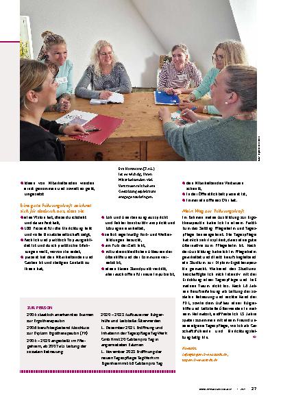 Vorschauseite 2: » Mir ist es wichtig, dass ich an der Basis bin «