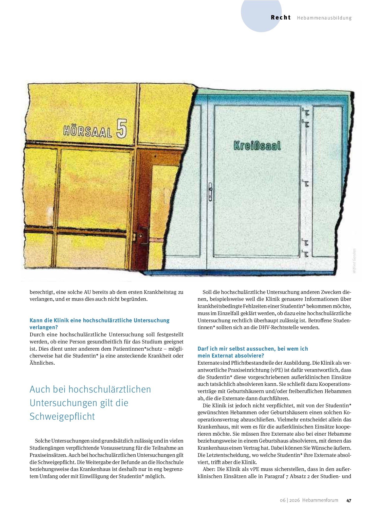 Vorschauseite 2: FAQ zum Hebammenstudium