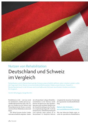 Vorschauseite 1: Nutzen von Rehabilitation. Deutschland und Schweiz im Vergleich