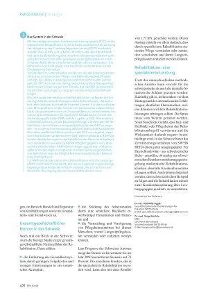 Vorschauseite 3: Nutzen von Rehabilitation. Deutschland und Schweiz im Vergleich