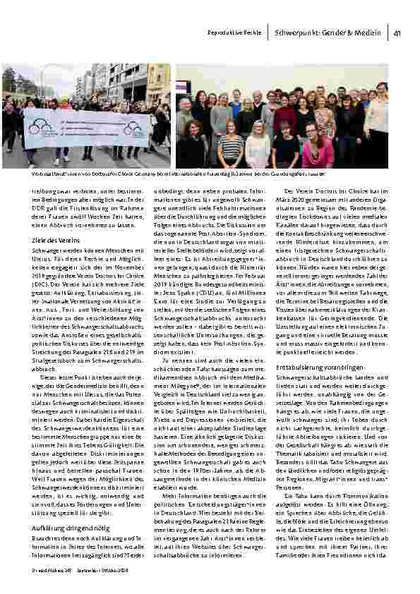 Vorschauseite 2: Was Gendermedizin mit reproduktiven Rechten zu tun hat