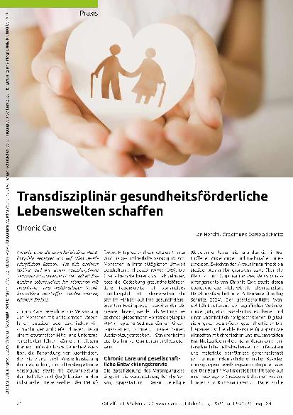 Vorschauseite 1: Transdisziplinär gesundheitsförderliche Lebenswelten schaffen.