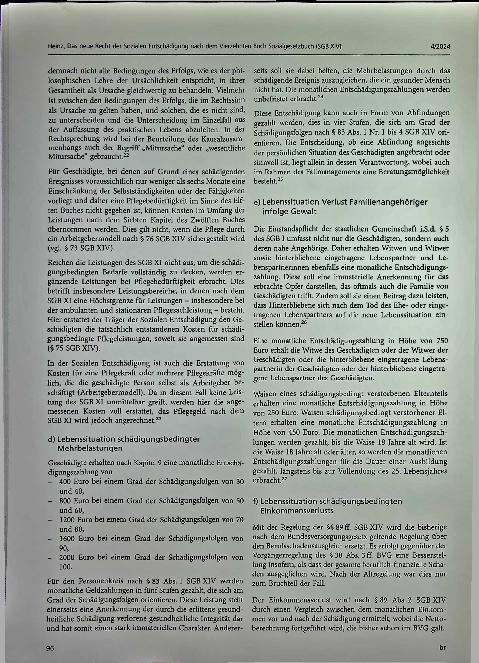 Vorschauseite 4: Das neue Recht der Sozialen Entschädigung nach dem Vierzehnten Buch Sozialgesetzbuch (SGB XIV) - über neue Leistungen und eine Erweiterung der betroffenen Personenkreise am Beispi…