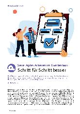 Vorschauseite 1: Agiles Arbeiten im Krankenhaus Schritt für Schritt besser.