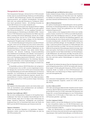 Vorschauseite 2: ME/CFS (Teil 4): Pathomechanismen, Diagnostik und Therapie
