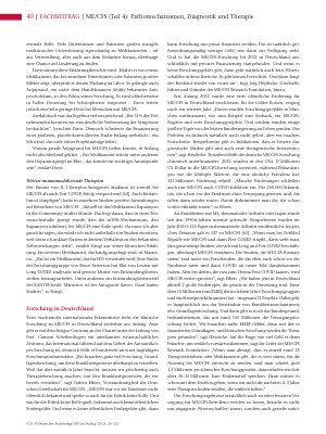 Vorschauseite 3: ME/CFS (Teil 4): Pathomechanismen, Diagnostik und Therapie