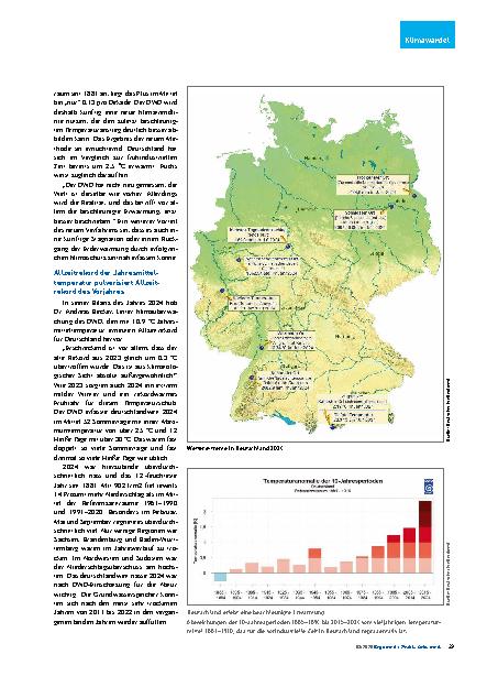 Vorschauseite 2: Deutschland erlebt heute schon gravierende Folgen des Klimawandels